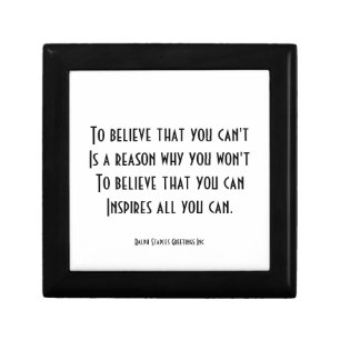 Self confidence keepsake box
