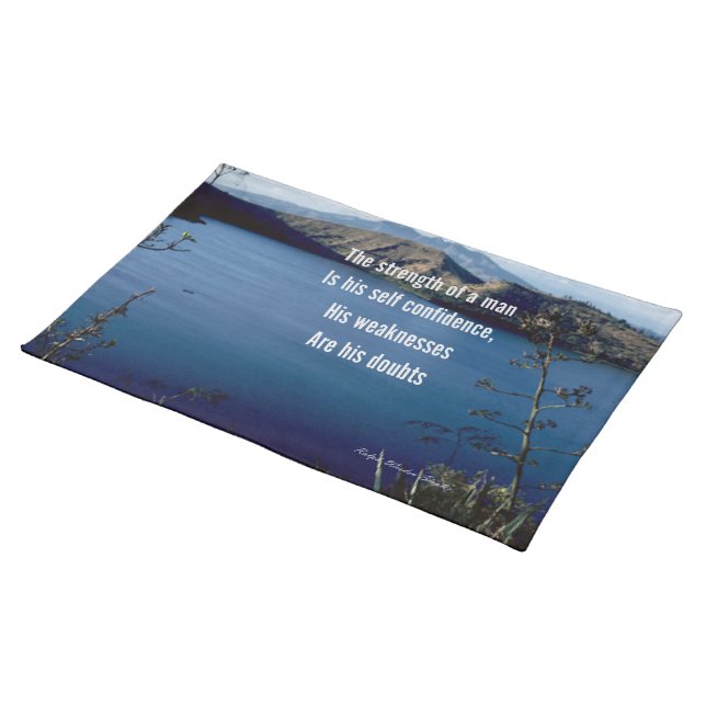 self confidence message place mats (On Table)