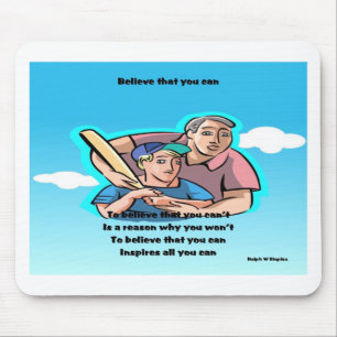 Self confidence mouse pad