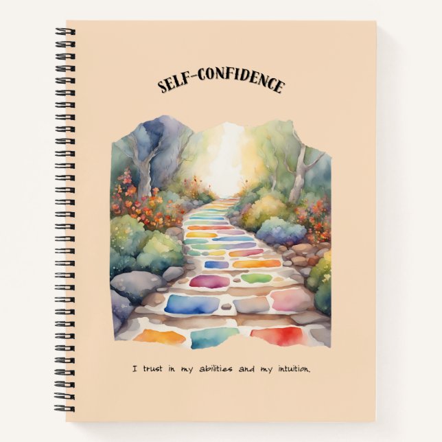 Self-Confidence Positive Affirmation Notebook (Front)