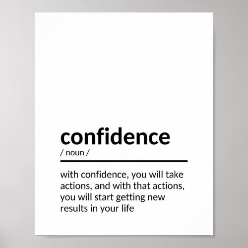 Self_Confidence Quote Poster