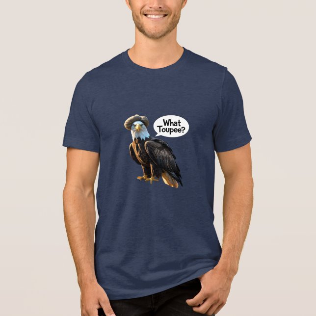 Self-Conscious Bald Eagle Tri-Blend Shirt (Front)