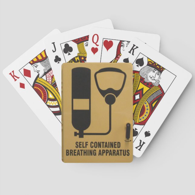 Self-Contained Breathing Apparatus Playing Cards (Back)