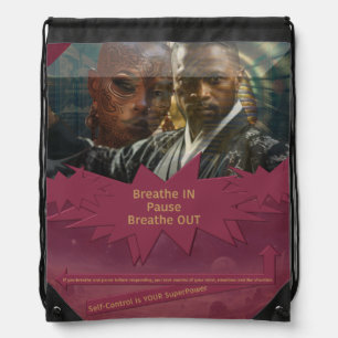 Self-Control Is YOUR SuperPower Drawstring Bag