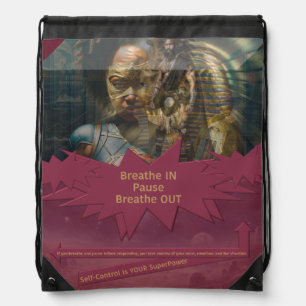 Self-Control Is YOUR SuperPower Drawstring Bag