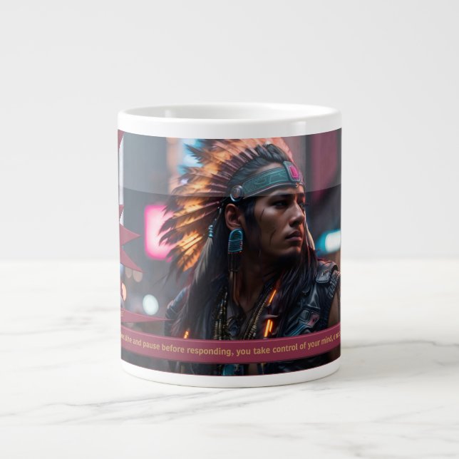 "Self-Control Is YOUR SuperPower" Giant Coffee Mug (Front)