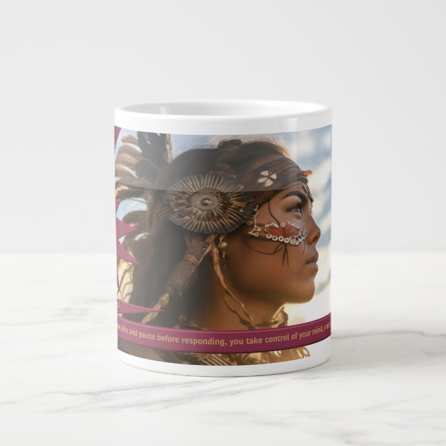 "Self-Control Is YOUR SuperPower" Giant Coffee Mug (Front)