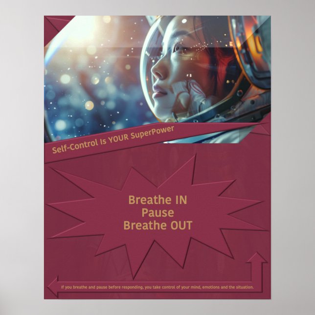 Self-Control Is YOUR SuperPower Poster (Front)