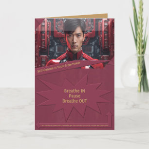 Self-Control Is YOUR SuperPower Thank You Card