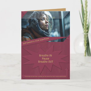 Self-Control Is YOUR SuperPower Thank You Card