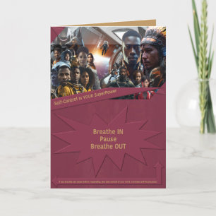 Self-Control Is YOUR SuperPower Thank You Card