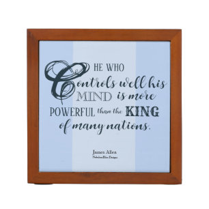 Self Control - James Allen Desk Organizer