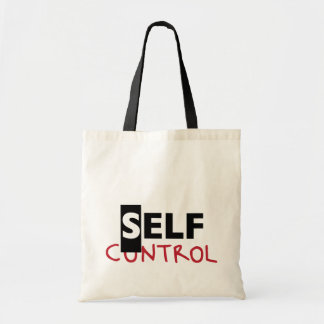 Self-control tote bag