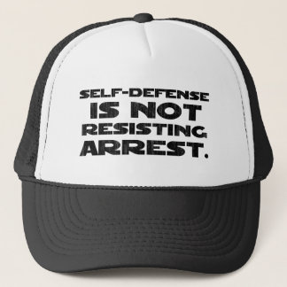 Self-Defense3 Washed Light Trucker Hat