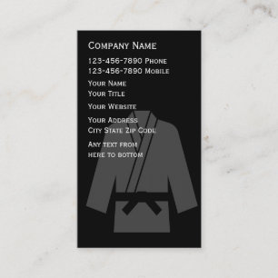 Self Defense Business Cards