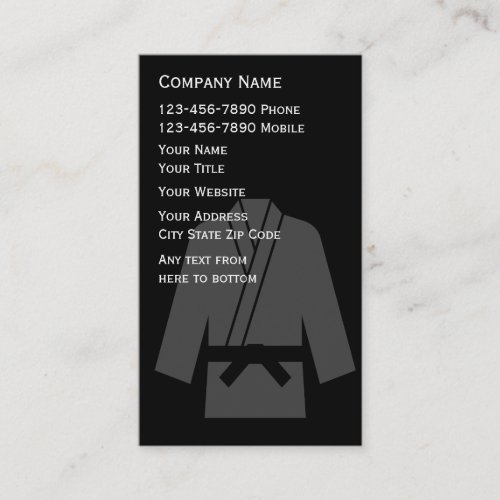 Self Defense Business Cards