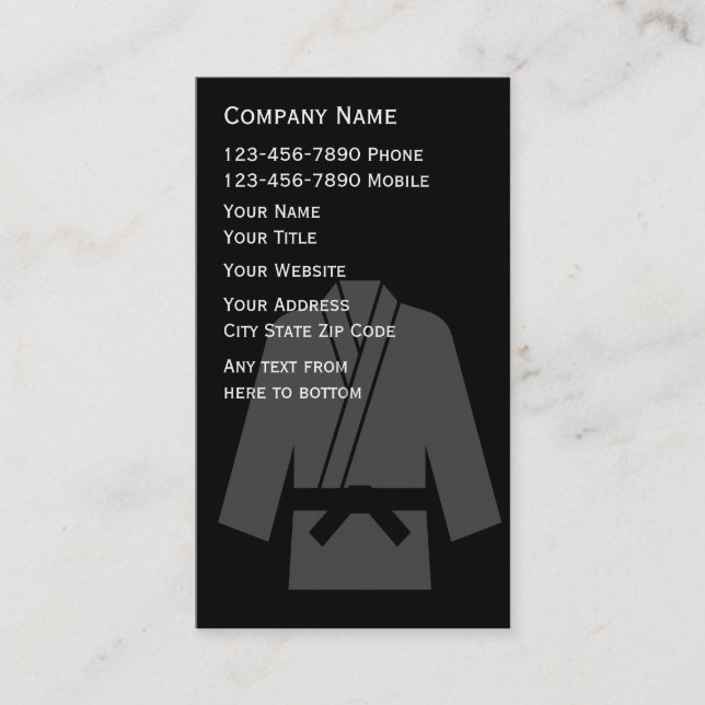 Self Defense Business Cards (Front)