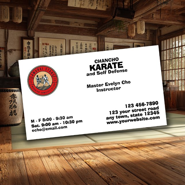 Self Defense School Business Card (Creator Uploaded)