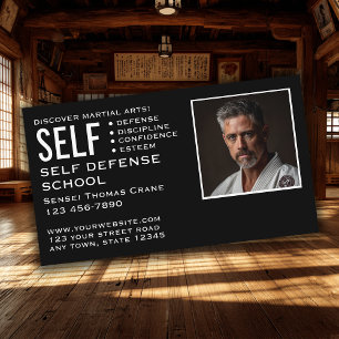 Self Defense School Business Card
