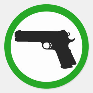 Self-Defense Zone sticker