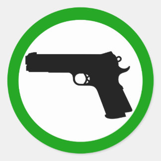 Self-Defense Zone sticker