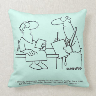 Self-Diagnosis Throw Pillow