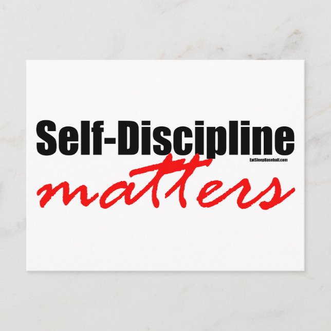 Self-Discipline Matters Postcard (Front)