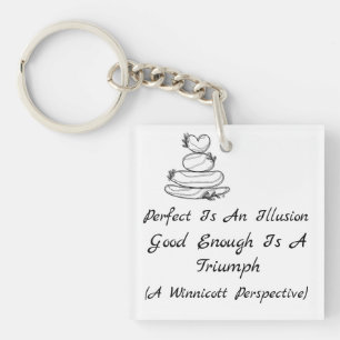 Self-Discovery Design Winnicott psychology Keychain