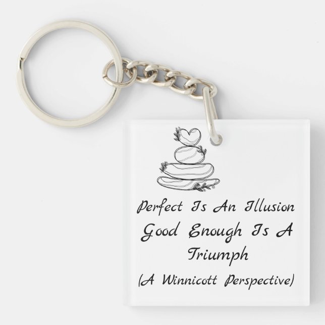 Self-Discovery Design  Winnicott psychology  Keychain (Front)