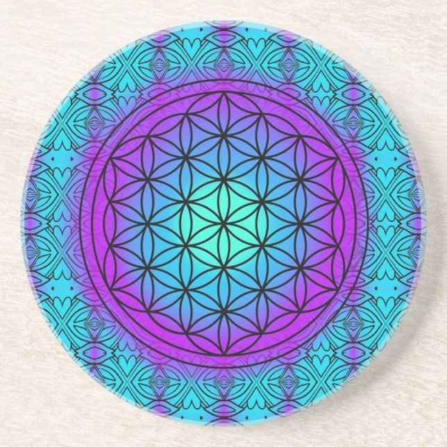 Self Discovery – Flower of Life Coaster (Front)