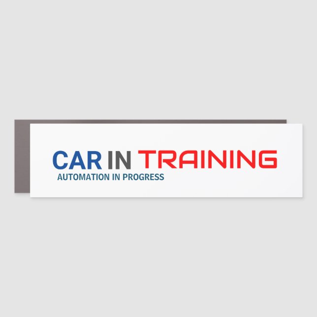 Self-Driving Bumper Sticker Magnet (Front)
