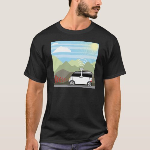 Self_driving car Driverless car T_Shirt