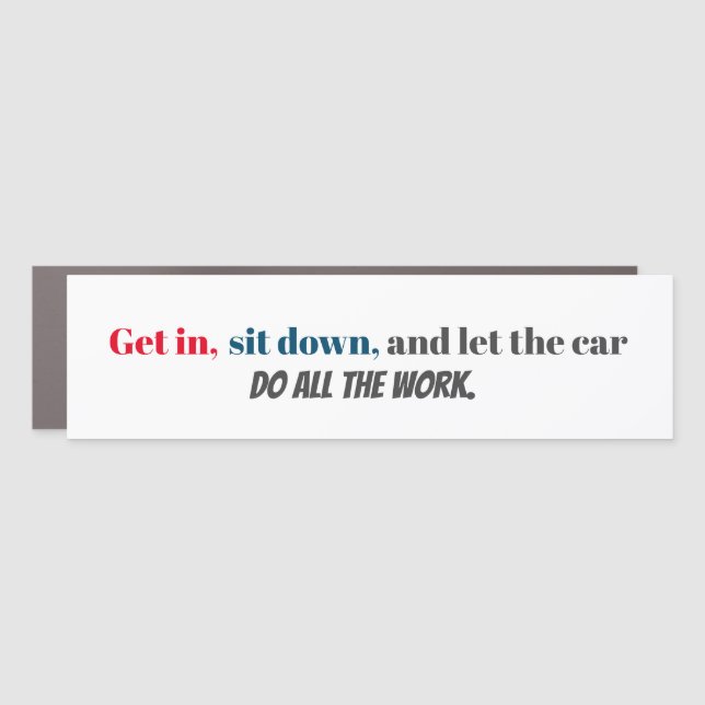 Self-Driving  Car Magnet (Front)