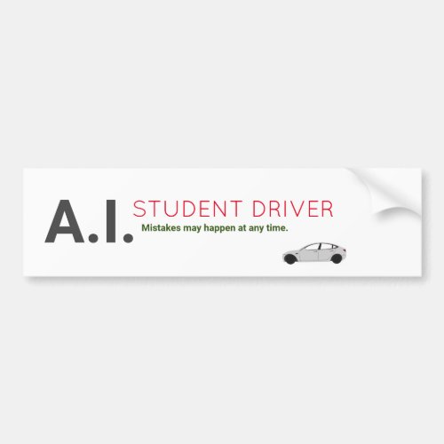 Self_Driving Vehicle Bumper Sticker