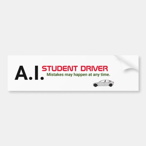 Self_Driving Vehicle Bumper Sticker