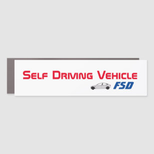 Autonomous Driving Bumper Sticker For All Teslas