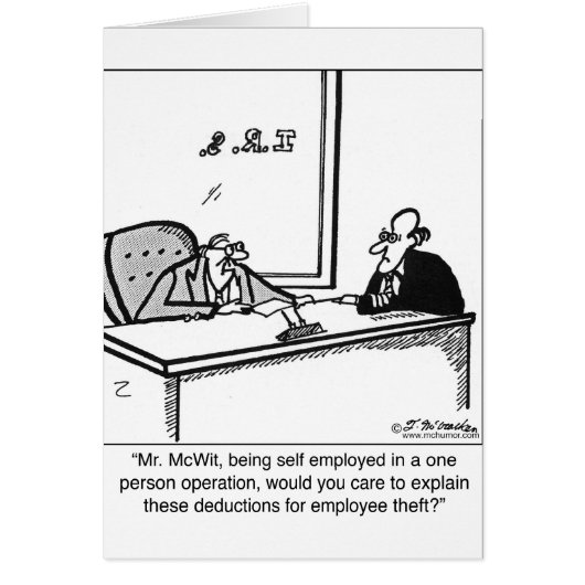 Self Employed & Employee Theft Cards (Front)