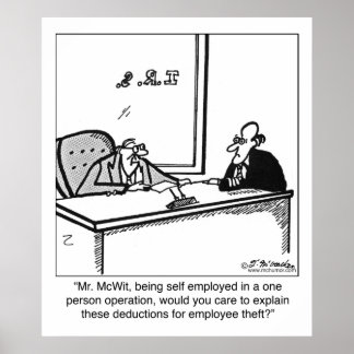 Self Employed & Employee Theft Poster