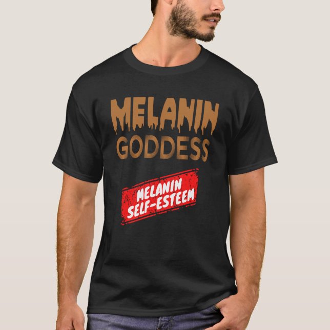 Self Esteem and Black History Month 2023 Melanin G T-Shirt (Front)
