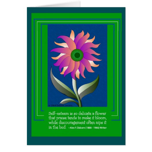 Self-Esteem by Debbie Jensen Cards (Front)