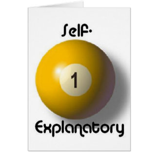 Self-explanatory Cards
