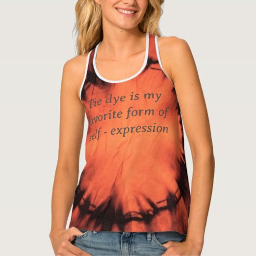 SELF _ EXPRESSION WITH TIE DYE TANK TOP