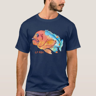 Self Fish Cartoon Grouper T-shirt