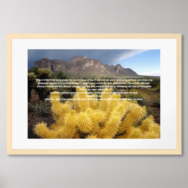 Self Forgiveness Inspirational Framed Art (Framed Front)