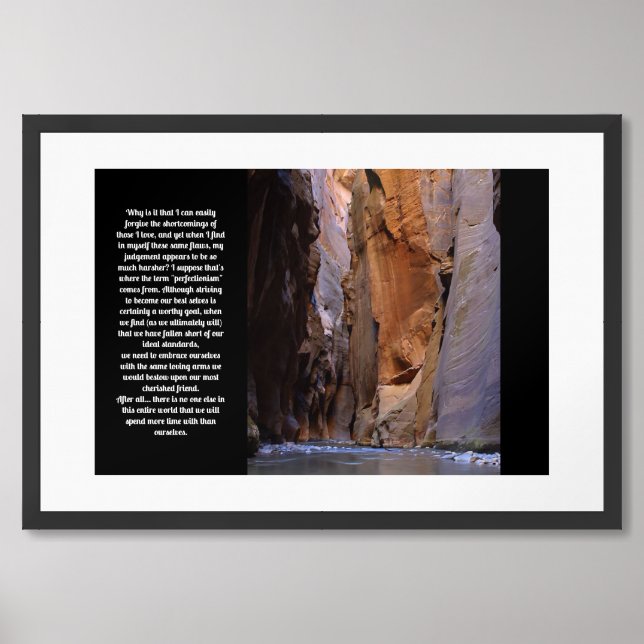 Self Forgiveness Inspirational Framed Art (Framed Front)