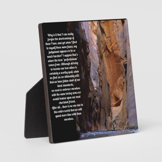 Self Forgiveness Inspirational Plaque (Front)