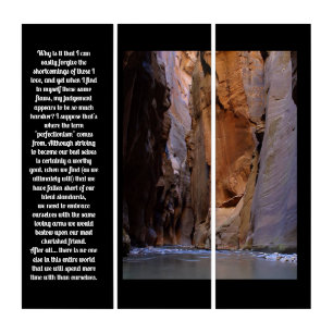 Self Forgiveness Inspirational Triptych