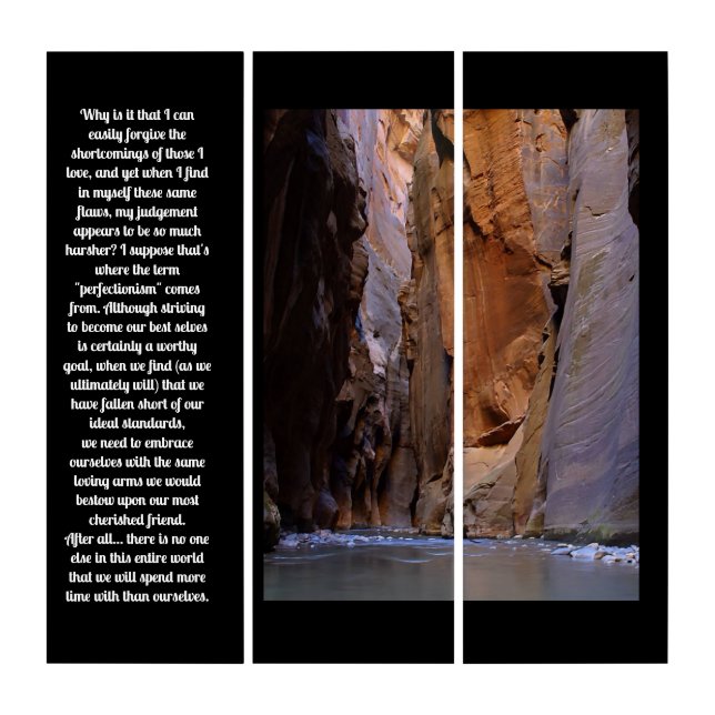 Self Forgiveness Inspirational Triptych (Front)