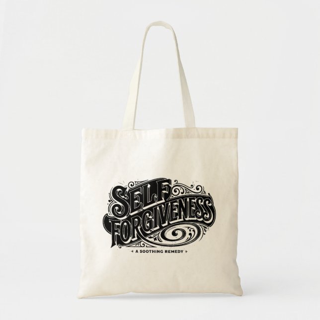 self forgiveness tote bag (Front)