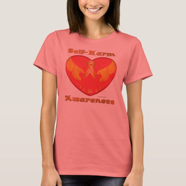 Self-Harm Aware Ladies Organic T-Shirt (Front)